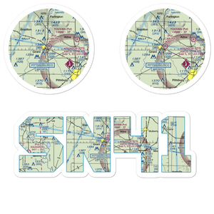 Ziggy Carline Airport (SN41) VFR Sectional Sticker Pack