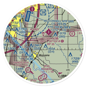 Olson Aerodrome (SN40) VFR Sectional Sticker (20 mile)