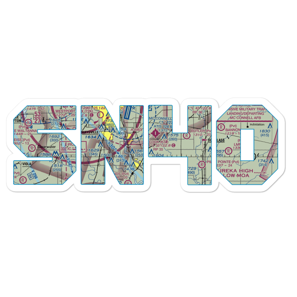 Olson Aerodrome (SN40) VFR Sectional Sticker 