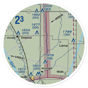 Baldock Farm Airport (SN39) VFR Sectional Sticker (20 mile)