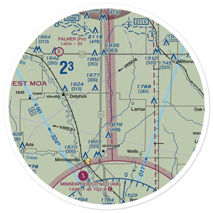 Baldock Farm Airport (SN39) VFR Sectional Sticker (30 mile)