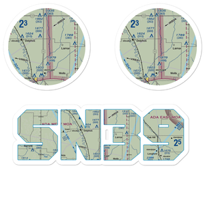 Baldock Farm Airport (SN39) VFR Sectional Sticker Pack