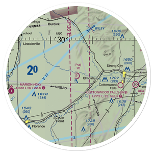 Harold K. Wells Airport (SN37) VFR Sectional Sticker (30 mile)