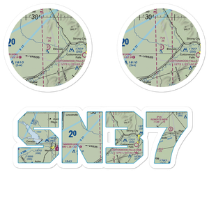 Harold K. Wells Airport (SN37) VFR Sectional Sticker Pack