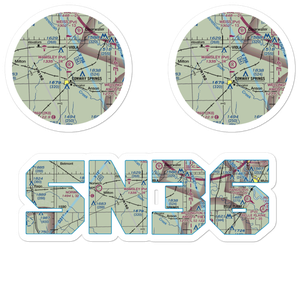Wamsley Field (SN36) VFR Sectional Sticker Pack