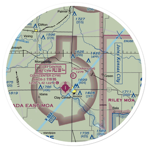 Callaway Airpark (SN33) VFR Sectional Sticker (30 mile)