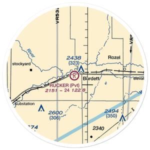 Rucker Airport (SN29) VFR Sectional Sticker (20 mile)
