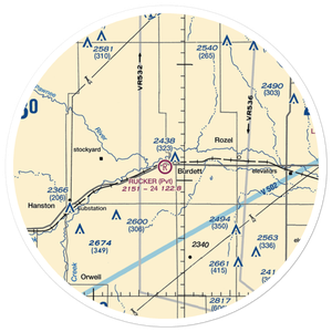 Rucker Airport (SN29) VFR Sectional Sticker (30 mile)