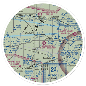 Belcher Airport (SN28) VFR Sectional Sticker (30 mile)