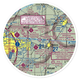 Brady-Pippin Airport (SN20) VFR Sectional Sticker (30 mile)
