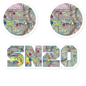 Brady-Pippin Airport (SN20) VFR Sectional Sticker Pack