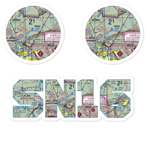 Curtis Airport (SN16) VFR Sectional Sticker Pack