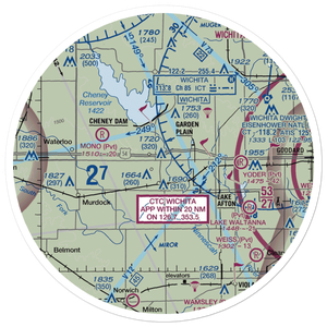 Albers Airport (SN13) VFR Sectional Sticker (30 mile)