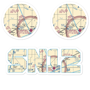 Jenkinson Airport (SN12) VFR Sectional Sticker Pack