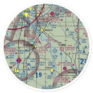 Belle Plaine Farms Airport (SN10) VFR Sectional Sticker (30 mile)