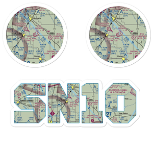 Belle Plaine Farms Airport (SN10) VFR Sectional Sticker Pack