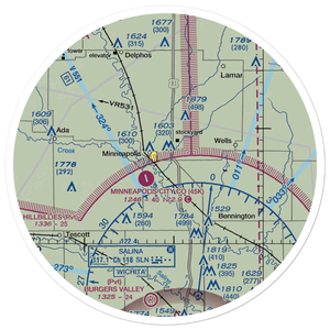 Solomon Valley Airpark (SN09) VFR Sectional Sticker (30 mile)