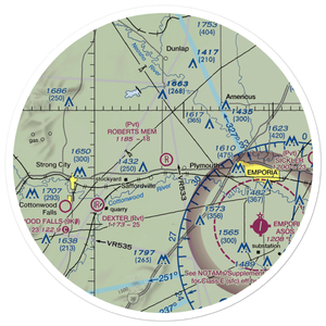 Roberts Memorial Airport (SN04) VFR Sectional Sticker (30 mile)