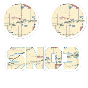 Lenora Municipal Airport (SN03) VFR Sectional Sticker Pack