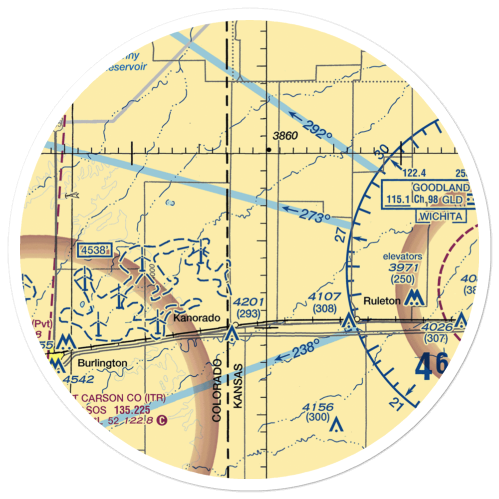 Wright International Airport (SN02) VFR Sectional Sticker (30 mile) 