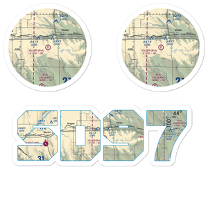Oller Airport (SD97) VFR Sectional Sticker Pack
