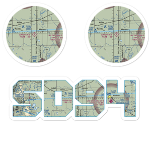 Lundin Airport (SD94) VFR Sectional Sticker Pack