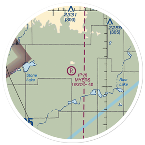 Gary Myers Airport (SD93) VFR Sectional Sticker (20 mile)