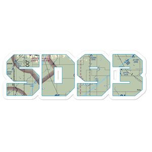 Gary Myers Airport (SD93) VFR Sectional Sticker
