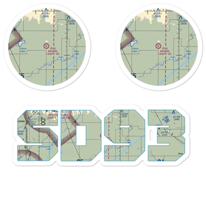 Gary Myers Airport (SD93) VFR Sectional Sticker Pack