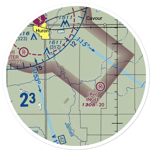 Marone Airport (SD84) VFR Sectional Sticker (20 mile)
