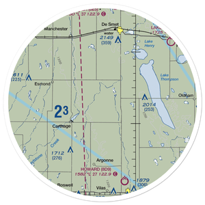 Lee Airport (SD83) VFR Sectional Sticker (30 mile)