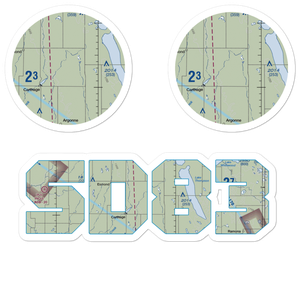 Lee Airport (SD83) VFR Sectional Sticker Pack