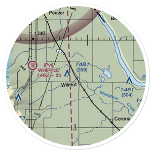 Webster-Eneboe Airstrip (SD82) VFR Sectional Sticker (20 mile)