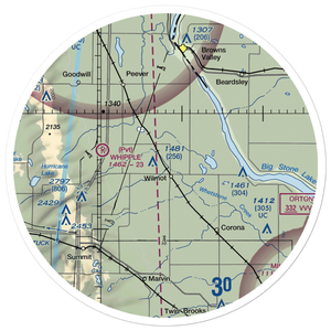 Webster-Eneboe Airstrip (SD82) VFR Sectional Sticker (30 mile)