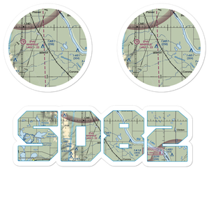 Webster-Eneboe Airstrip (SD82) VFR Sectional Sticker Pack