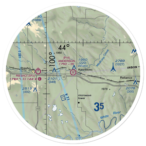 Anderson Aerial Spraying Airport (SD78) VFR Sectional Sticker (30 mile)