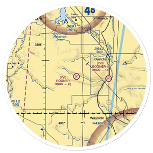 Bogner Field (SD71) VFR Sectional Sticker (30 mile)