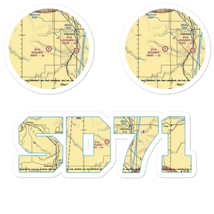 Bogner Field (SD71) VFR Sectional Sticker Pack