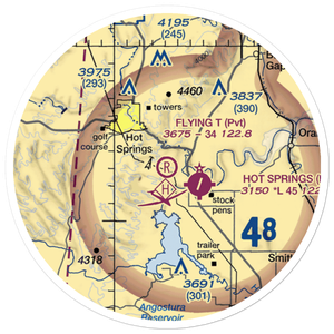 Flying T Airport (SD68) VFR Sectional Sticker (20 mile)