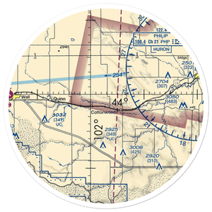 Cooks Airport (SD66) VFR Sectional Sticker (30 mile)