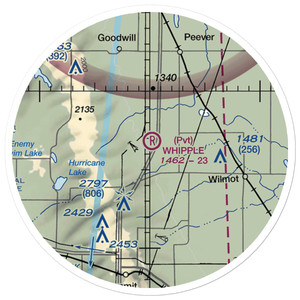 Whipple Ranch Airport (SD65) VFR Sectional Sticker (20 mile)