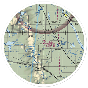 Whipple Ranch Airport (SD65) VFR Sectional Sticker (30 mile)