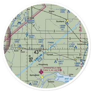 Plihal Farms Airport (SD61) VFR Sectional Sticker (30 mile)
