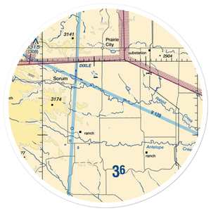 Ike John Private Airport (SD60) VFR Sectional Sticker (30 mile)