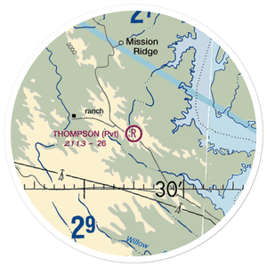 W L Thompson Airport (SD57) VFR Sectional Sticker (20 mile)