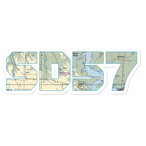 W L Thompson Airport (SD57) VFR Sectional Sticker