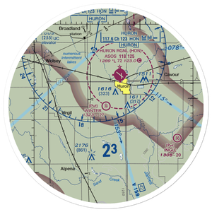 Winter Airfield (SD55) VFR Sectional Sticker (30 mile)