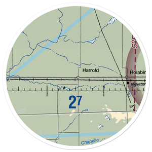 Harrold Municipal Airport (SD50) VFR Sectional Sticker (20 mile)