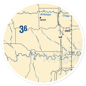 Blomberg 42 Ranch Private Airport (SD48) VFR Sectional Sticker (20 mile)