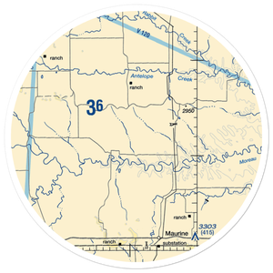 Blomberg 42 Ranch Private Airport (SD48) VFR Sectional Sticker (30 mile)